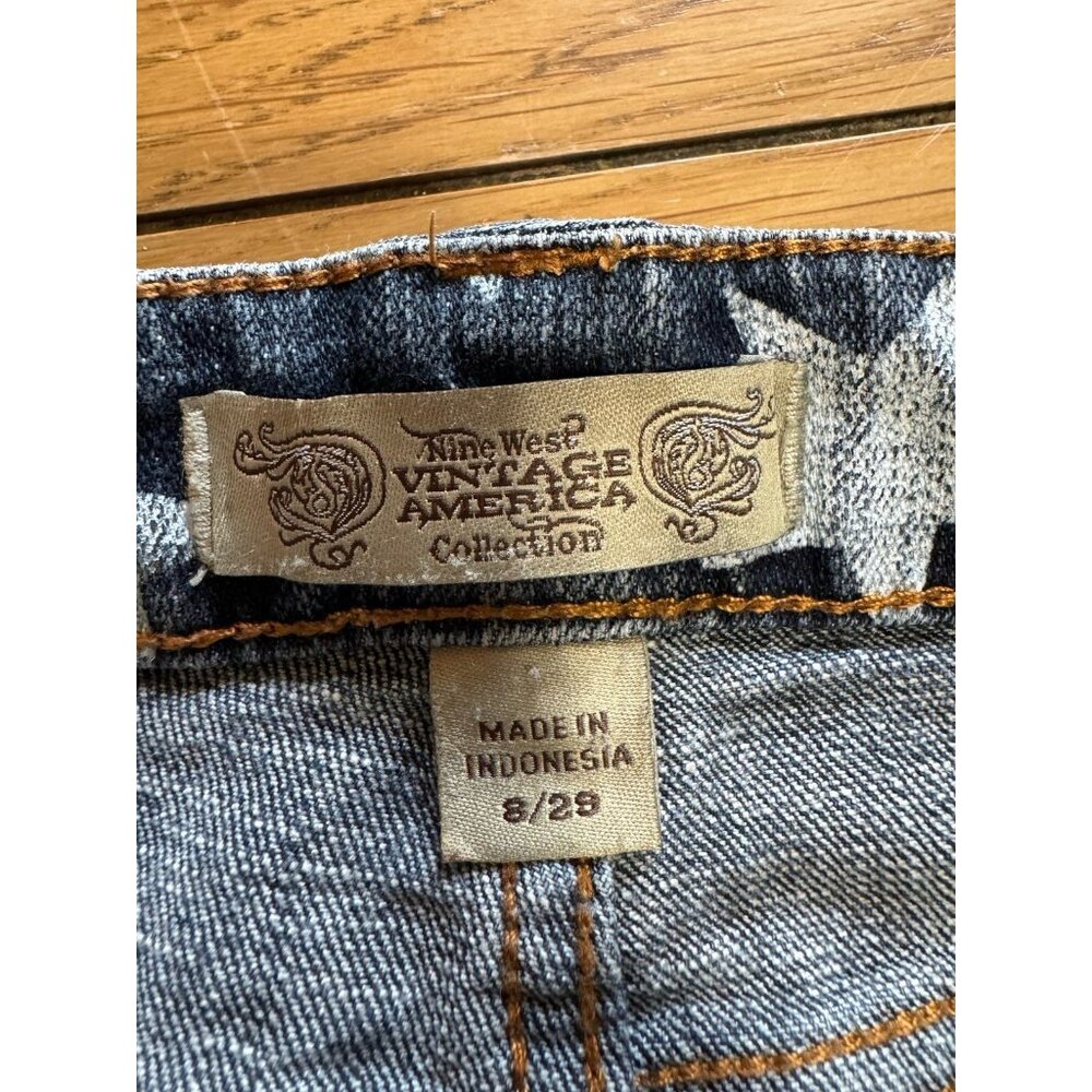 Nine West Vintage America Collection Size 8/29 Denim Jean Shorts Holiday Summer - Picture 3 of 16